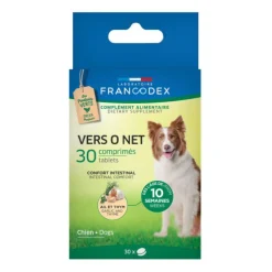 FRANCODEX Vermifuge pour chien et chiot Vers O Net - 30 comprimés