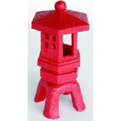 SUPERFISH Zen Déco Lantern Rouge Résine 8,5x8,5x16 cm