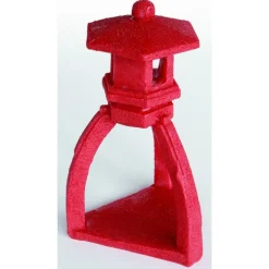 SUPERFISH Zen Déco Pagoda Rouge Résine 9,5x10,8x16 cm