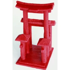 SUPERFISH Zen Déco Temple Rouge Résine 11,3x9x21 cm