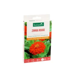 BOTANIC® Zinnia rouge - graines à semer (3 m²)